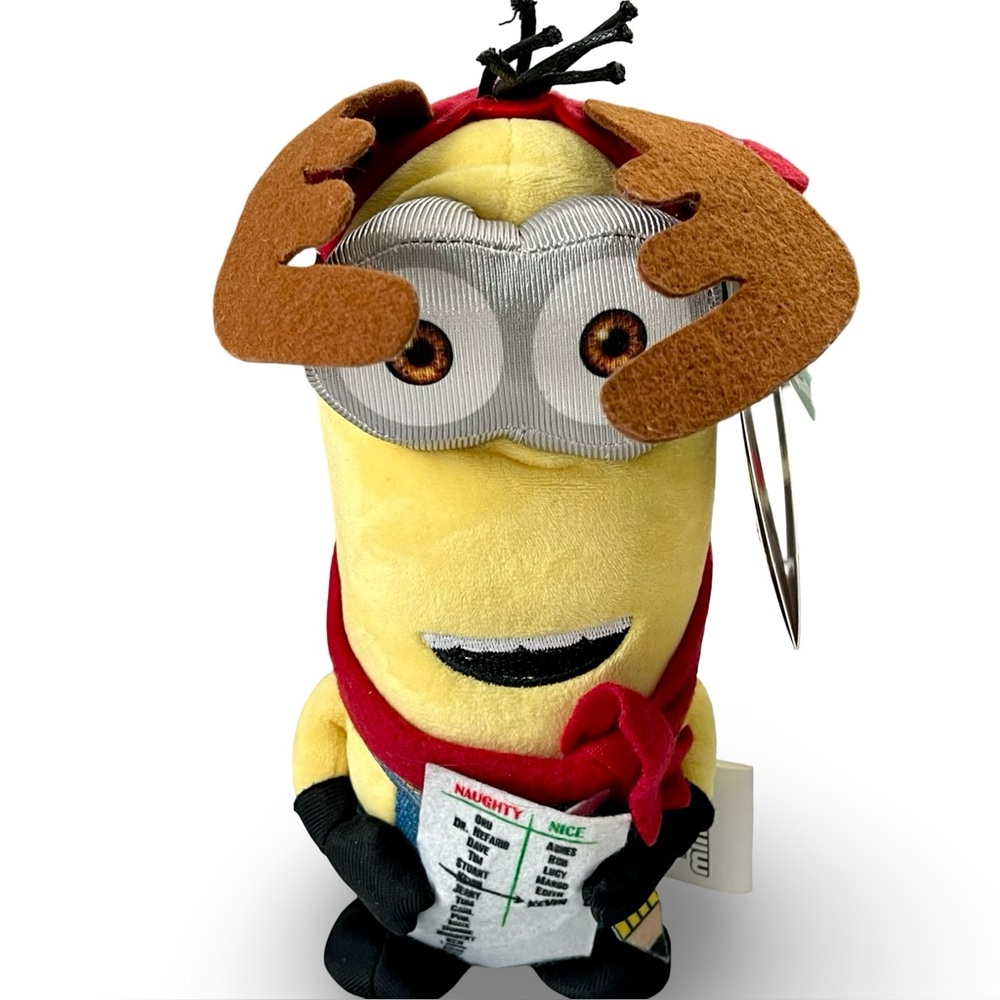 Kevin Waddler Despicable Me Minion Toy Sings Shuffles Christmas Reindeer